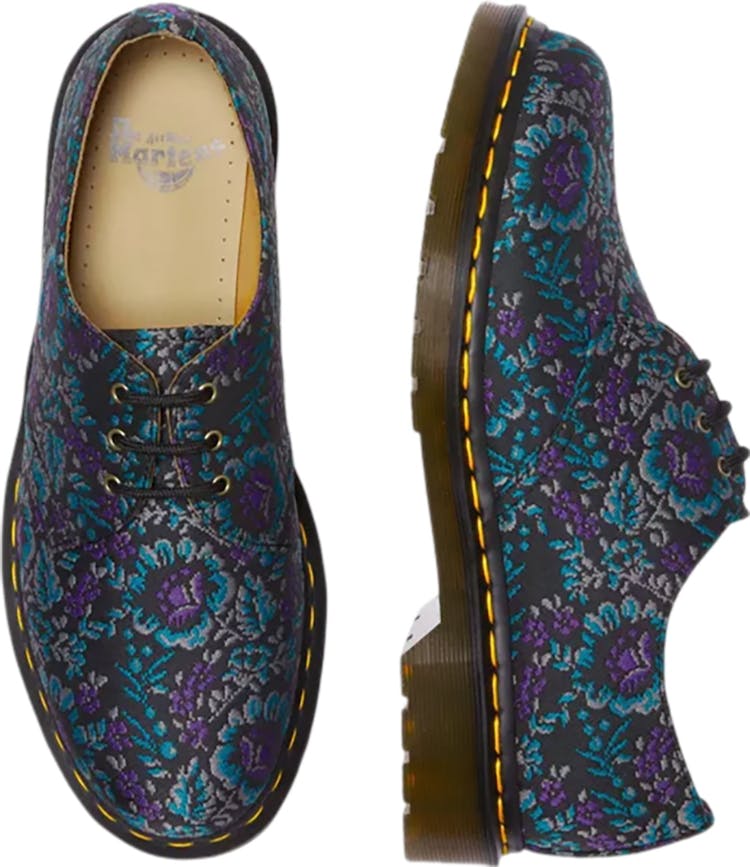 Product gallery image number 5 for product 1461 Floral Jacquard Oxford Shoes - Unisex