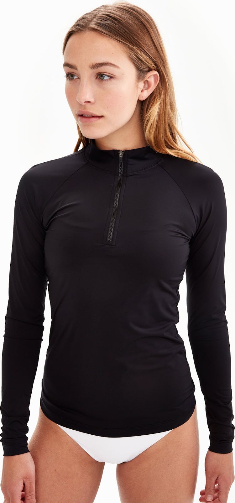 Product gallery image number 1 for product White Heaven Rash Guard Top - Women's