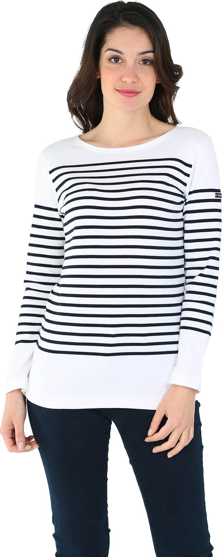 Product gallery image number 2 for product Amiral Long Sleeves Breton Striped Jersey - Women's