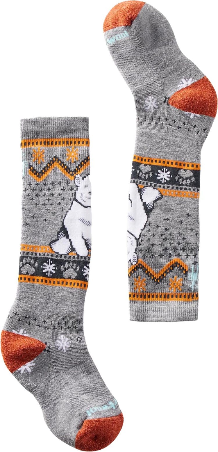 Product gallery image number 1 for product Wintersport Full Cushion Polar Bear Pattern OTC Socks - Kid's