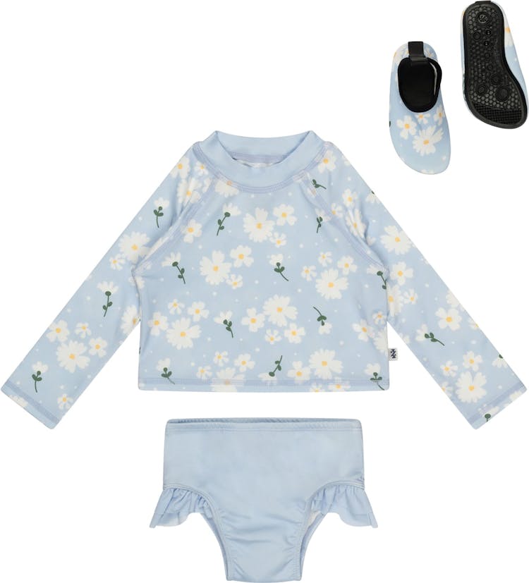 Product gallery image number 1 for product Oranges Print 3 Piece Rashguard Set - Baby Girl
