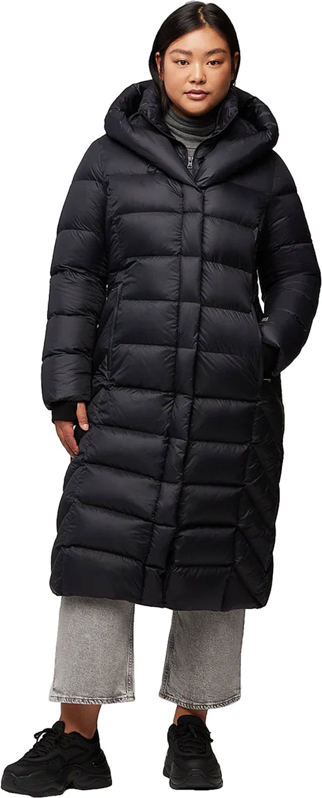 Product image for Talyse-E Sustainable Calf-Length Down Coat with Hood - Women's