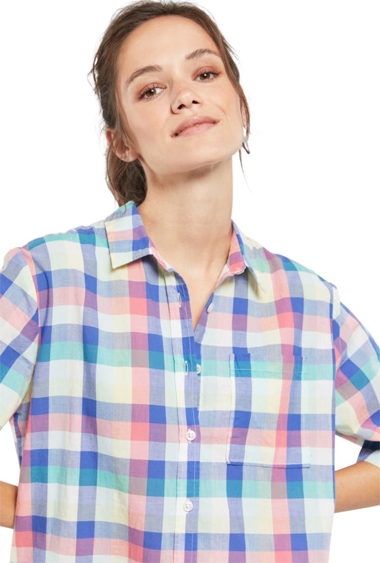 Product gallery image number 2 for product Cotton Checked Shirt Dress - Women's