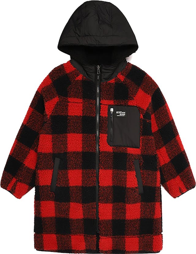 Product image for BKC Long Reversible Fleece Hooded Jacket - Kids