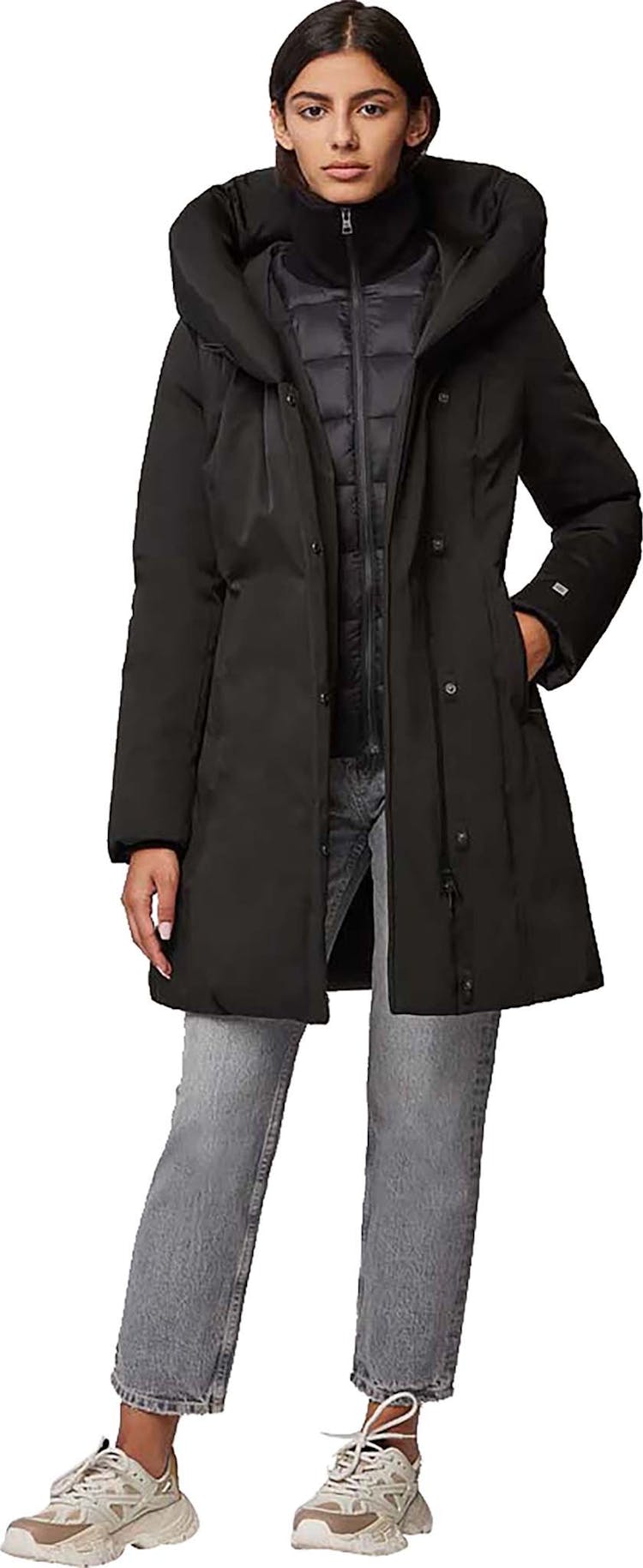 Product gallery image number 6 for product Camelia-C Slim-Fit Classic Down Coat with Large Hood - Women's