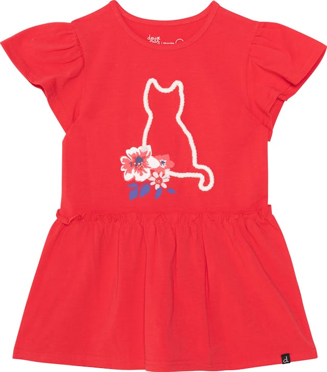Product image for Organic Cotton Short Sleeve Graphic Tunic - Little Girls