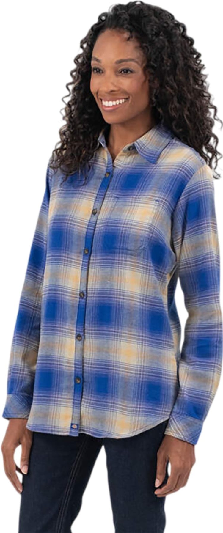 Product gallery image number 5 for product Long Sleeve Plaid Shirt - Women's