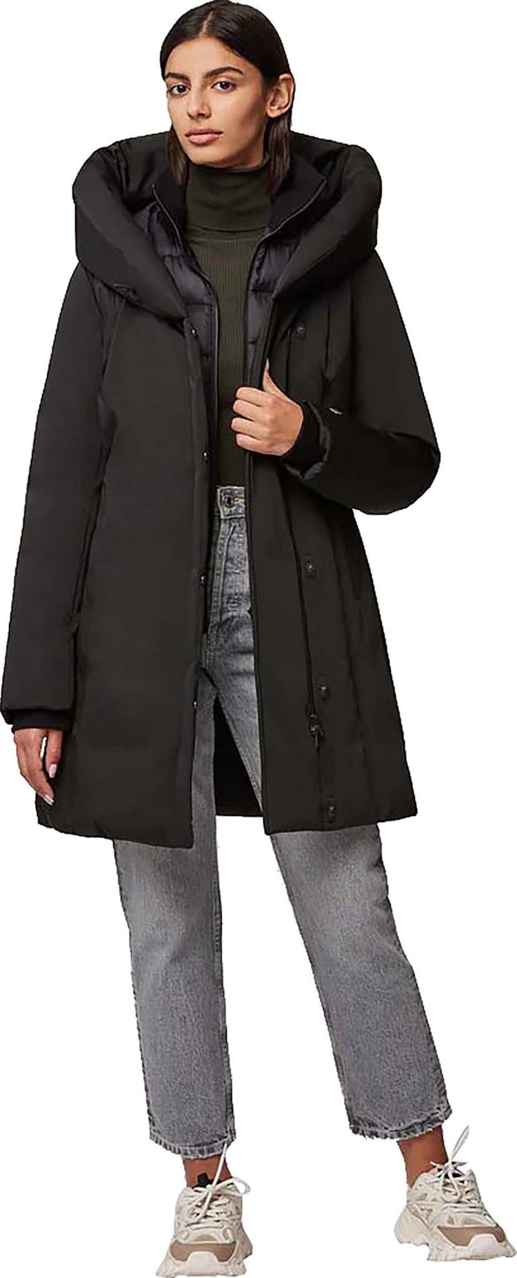 Product gallery image number 2 for product Camelia-C Slim-Fit Classic Down Coat with Large Hood - Women's
