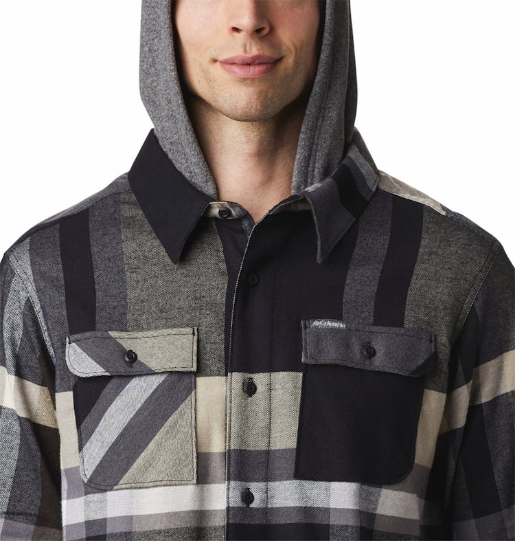 Product gallery image number 4 for product Flare Gun Button Up Stretch Flannel Hoodie - Men's