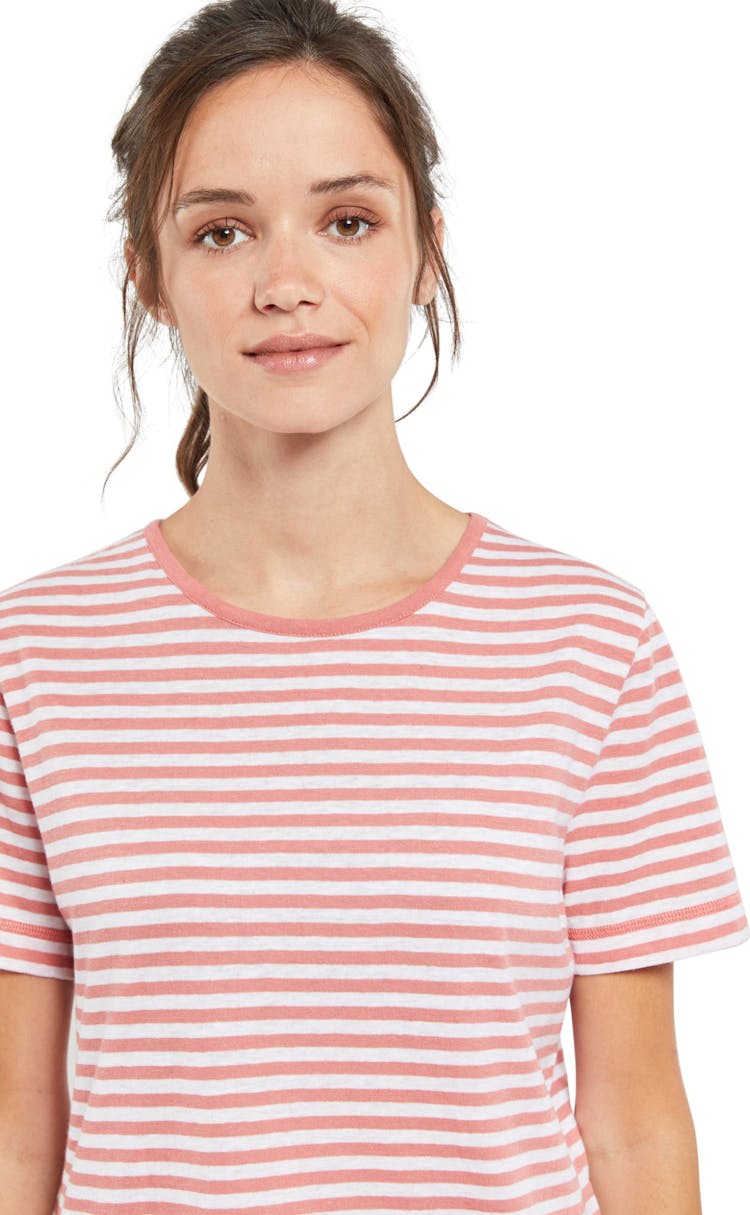 Product gallery image number 3 for product Cotton and Linen Striped Tee - Women's
