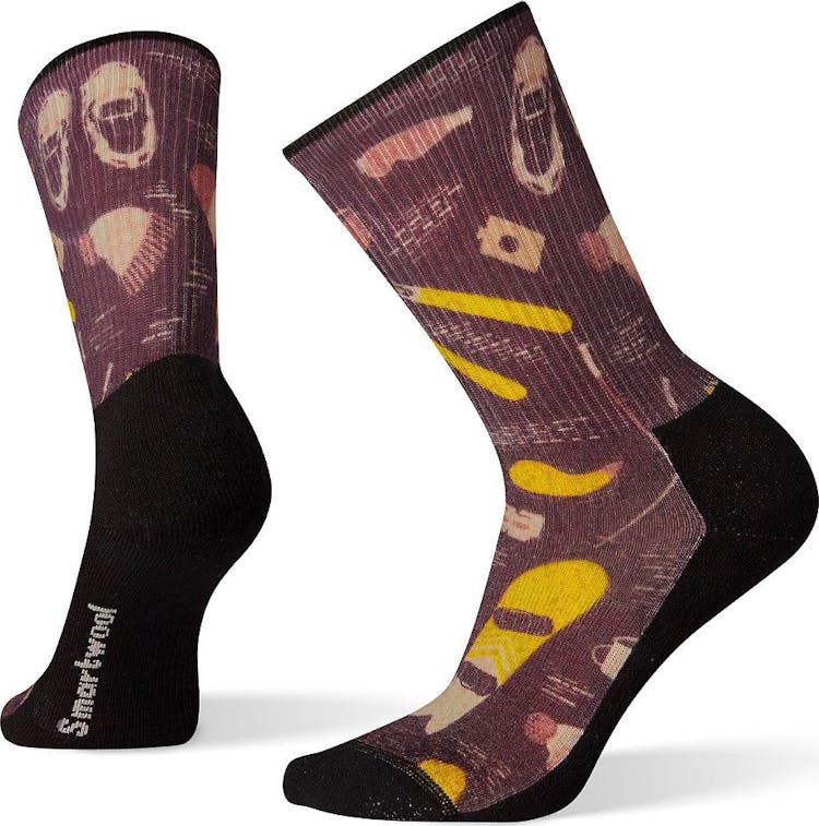Product gallery image number 1 for product Hike Light Hut Trip Print Crew Socks - Women's
