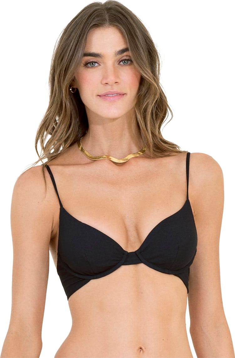 Product gallery image number 1 for product Jade Black Dainty Underwire Bikini Top - Women's