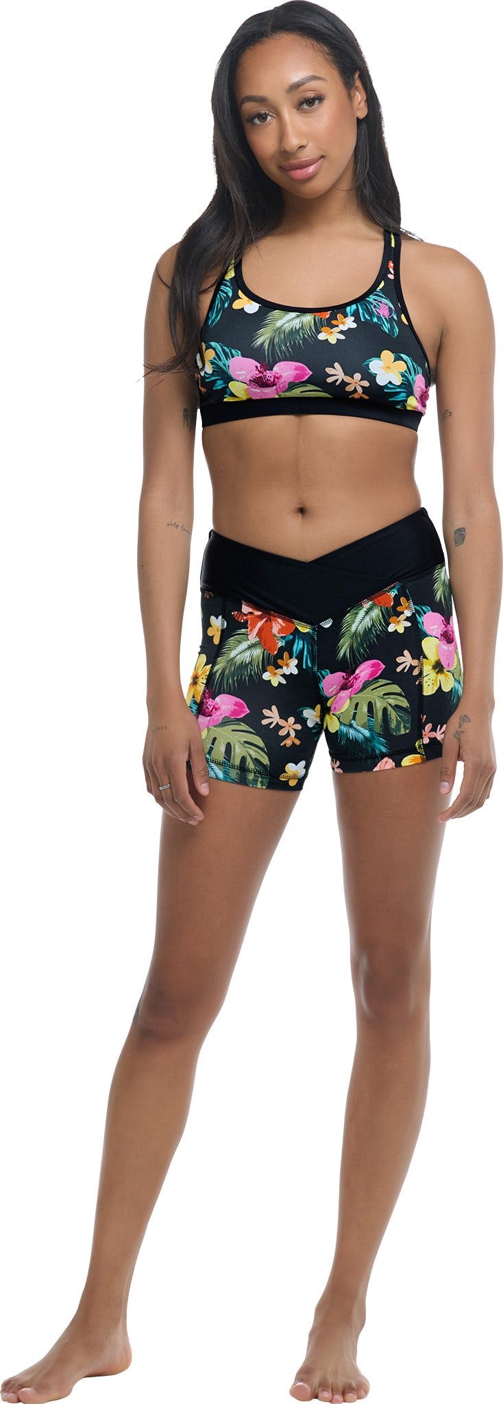 Product gallery image number 1 for product Tropical Island Speedy Cross-Over Shorts - Women's