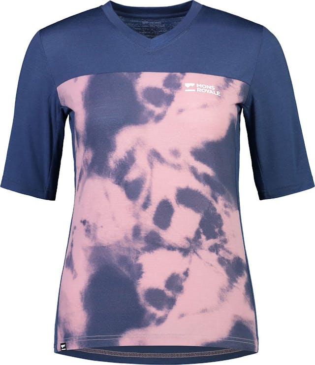 Image de produit pour T-shirt à manches courtes et col en V Enduro Redwood - Femme