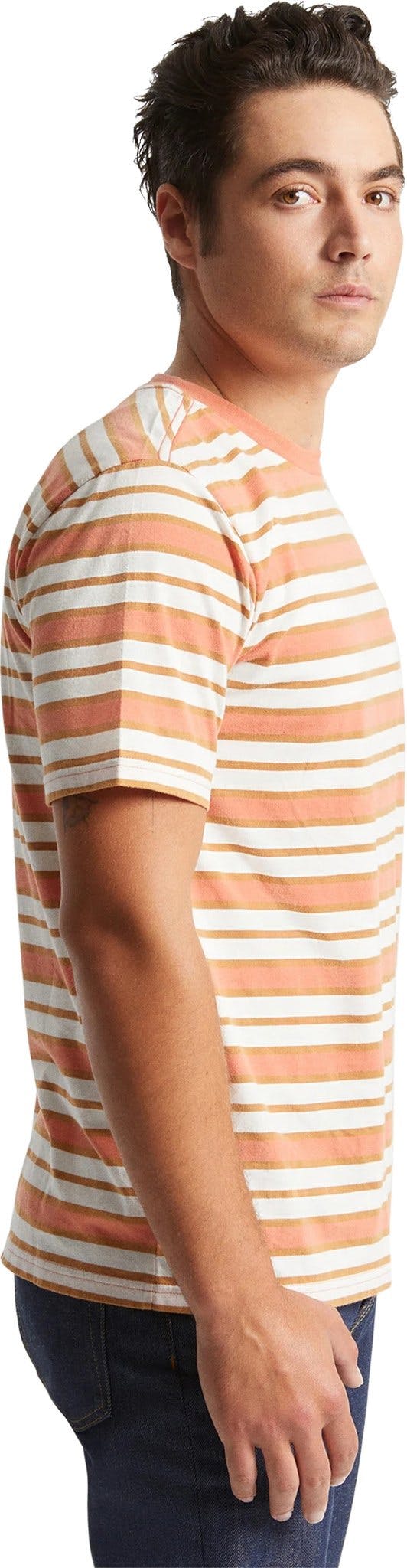 Product gallery image number 3 for product Hilt Multi Stripes Short Sleeve Knit - Men's