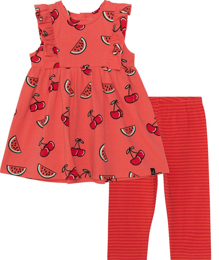 Product gallery image number 1 for product Organic Cotton Sleeveless Tunic and Capri Set - Little Girls