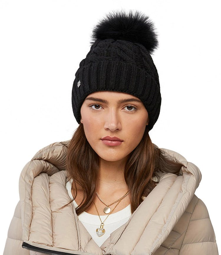 Product gallery image number 2 for product Amalie Beanie With Detachable Pompom - Women's